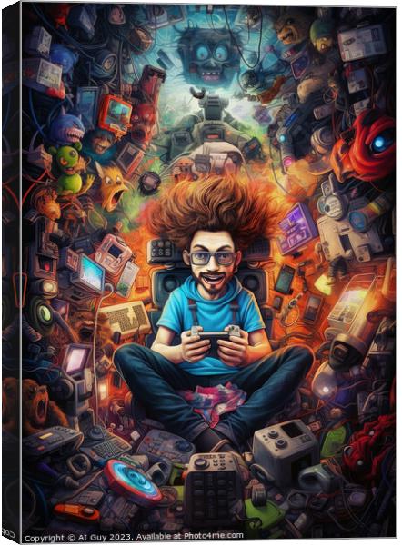 Ultimate Gamer Poster Canvas Print by Craig Doogan Digital Art
