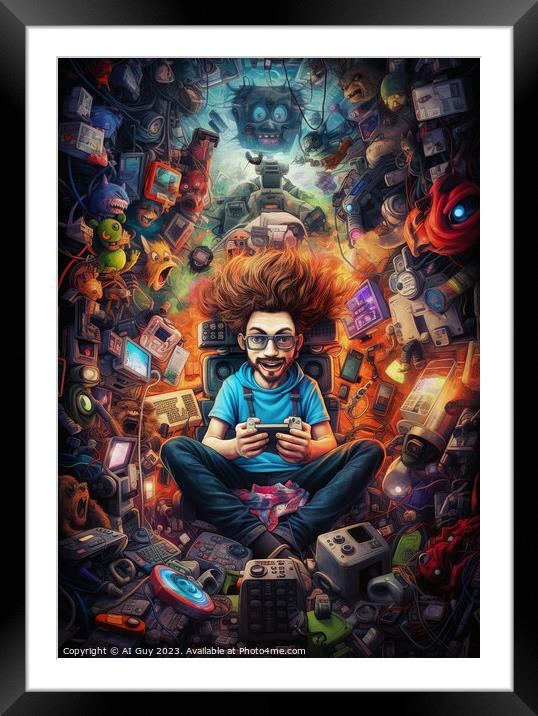 Ultimate Gamer Poster Framed Mounted Print by Craig Doogan Digital Art