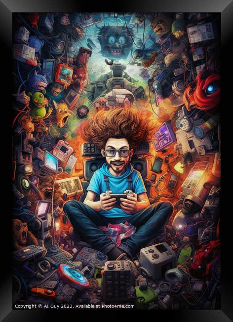 Ultimate Gamer Poster Framed Print by Craig Doogan Digital Art