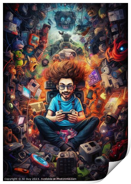 Ultimate Gamer Poster Print by Craig Doogan Digital Art