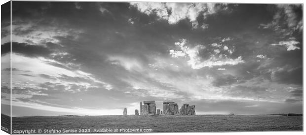 Mystical Stonehenge in the Clouds Canvas Print by Stefano Senise