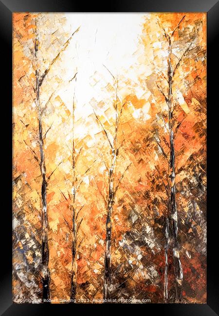 fall in the forest Framed Print by Robert Deering
