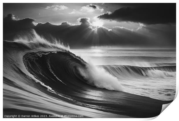 The Majestic Power of the Ocean 2 Print by Darren Wilkes