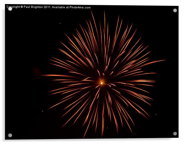 Firework Acrylic by Paul Brighton