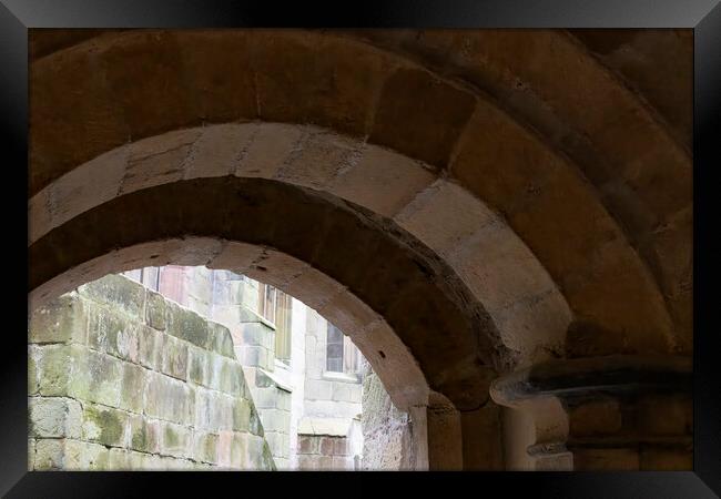 Skipton Castle Archway Framed Print by Glen Allen