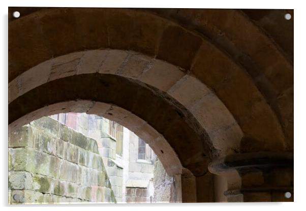 Skipton Castle Archway Acrylic by Glen Allen