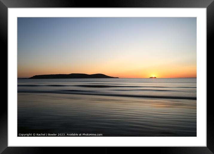 Sunset Ocean Framed Mounted Print by RJ Bowler