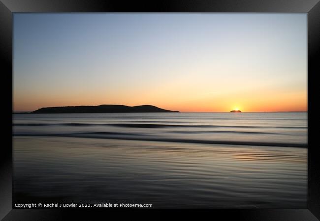 Sunset Ocean Framed Print by RJ Bowler