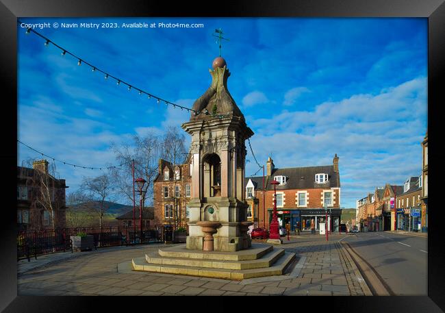 The Murray Fountain, Crieff, Perthshire  Framed Print by Navin Mistry