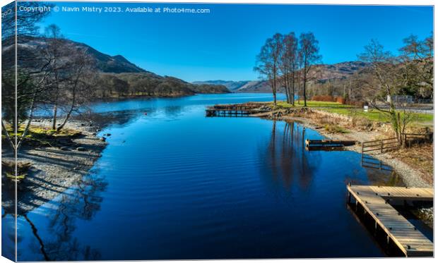 Loch Earn at St. Fillans Perthshire  Canvas Print by Navin Mistry