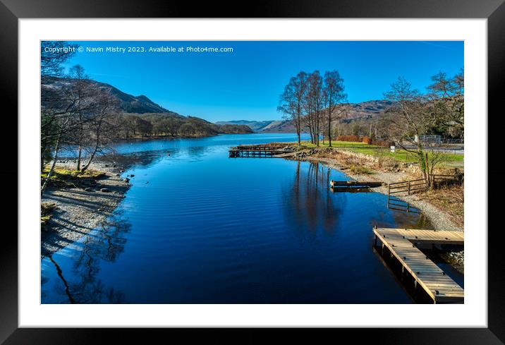 Loch Earn at St. Fillans Perthshire  Framed Mounted Print by Navin Mistry