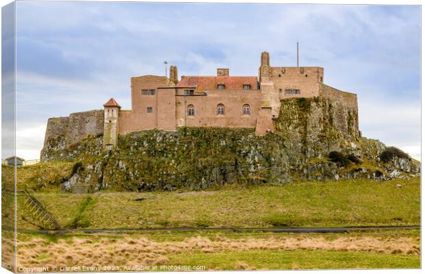 Lindisfarne Castle Northumberland Canvas Print by Darrell Evans