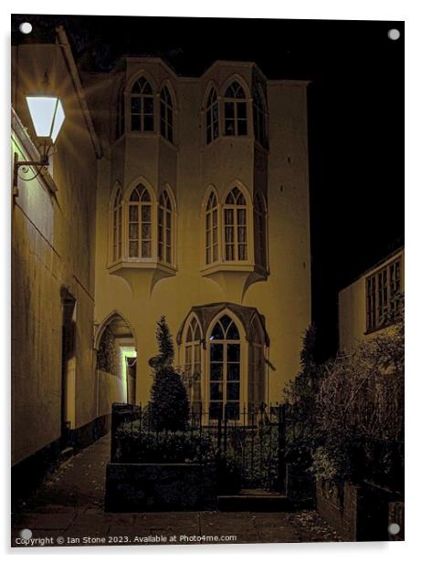 The Gothic House, Totnes. Acrylic by Ian Stone
