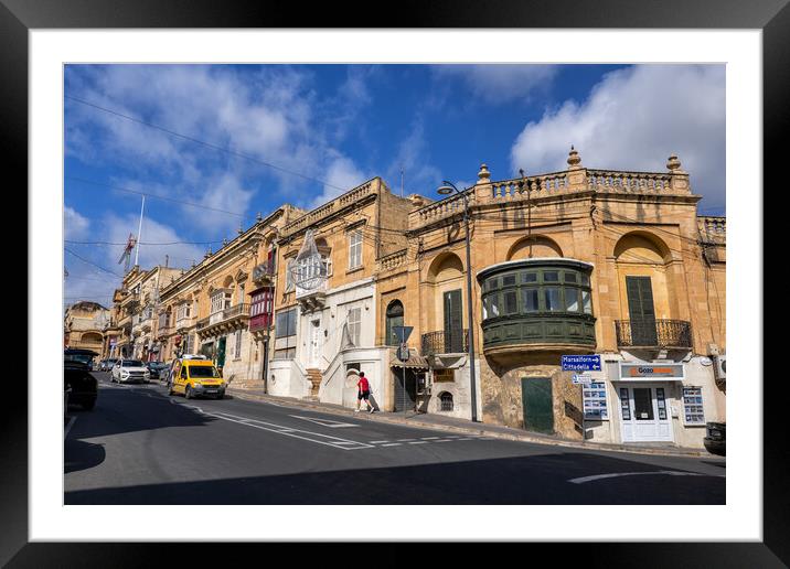 City of Victoria in Gozo, Malta Framed Mounted Print by Artur Bogacki