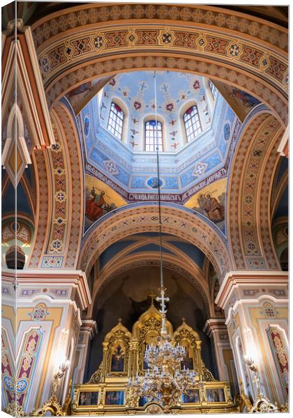 Metropolitan Cathedral of St Mary Magdalene in War Canvas Print by Artur Bogacki
