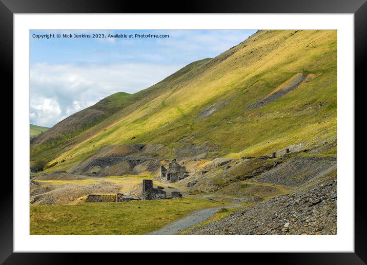 The Remains of a Once Thriving Tin Mine Framed Mounted Print by Nick Jenkins