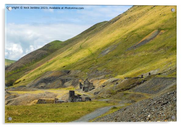 The Remains of a Once Thriving Tin Mine Acrylic by Nick Jenkins