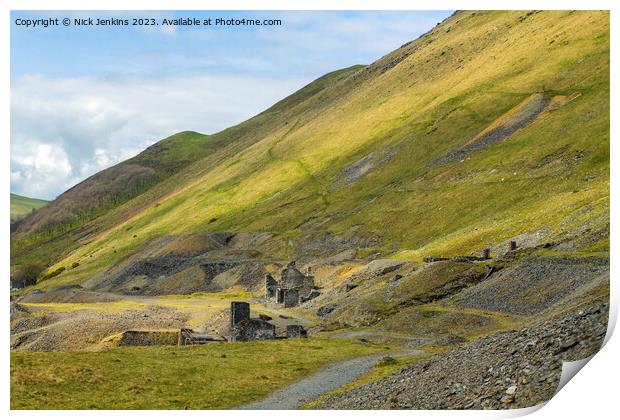 The Remains of a Once Thriving Tin Mine Print by Nick Jenkins
