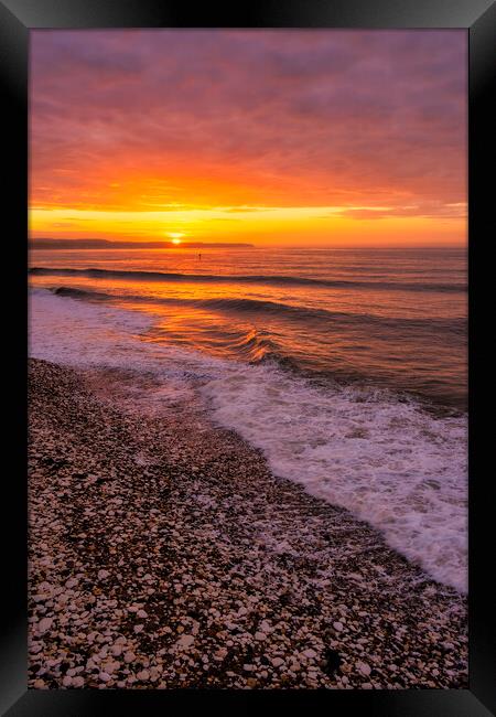 Bridlington North Beach Sunrise Framed Print by Tim Hill