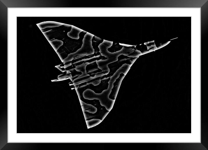Avro Vulcan B2  (Abstract) Framed Mounted Print by Allan Durward Photography