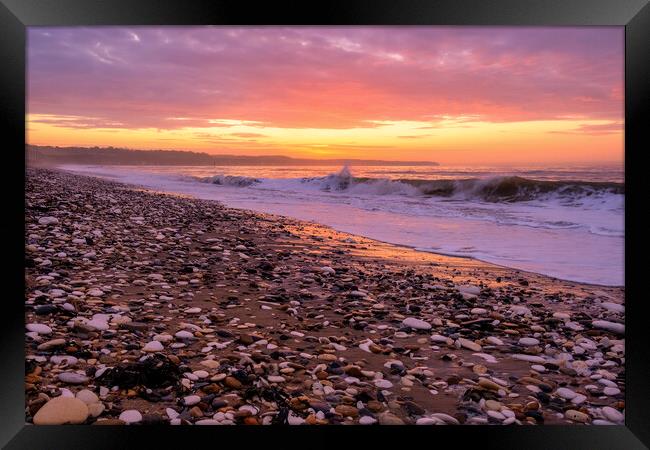 Beautiful Bridlington North Beach Sunrise Framed Print by Tim Hill