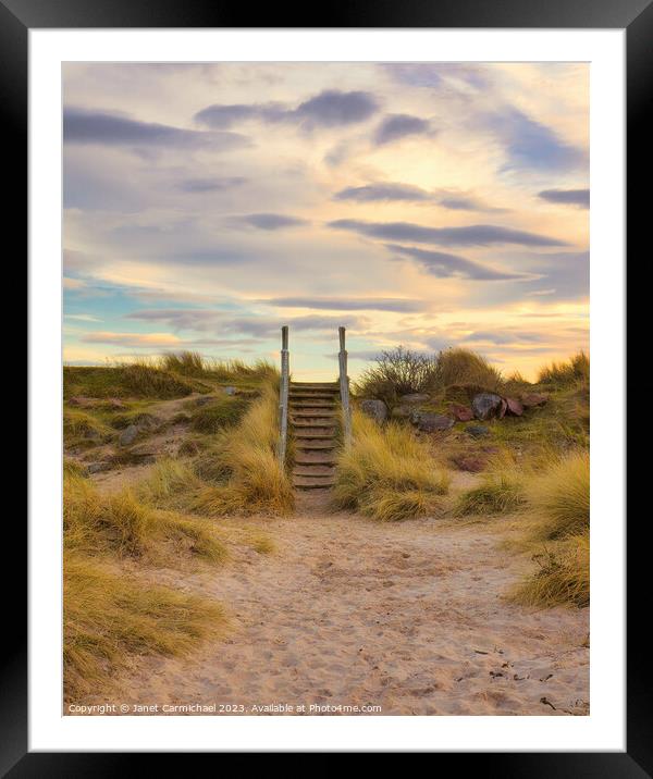 Stairway to Heaven Framed Mounted Print by Janet Carmichael