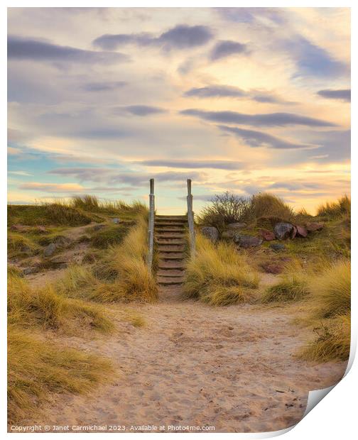 Stairway to Heaven Print by Janet Carmichael