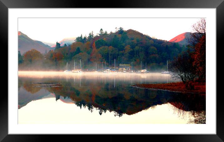 Enchanting Misty Reflections Framed Mounted Print by john hill