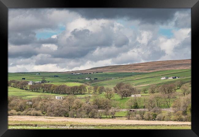 Into Ettersgill from Holwick, Teesdale Framed Print by Richard Laidler