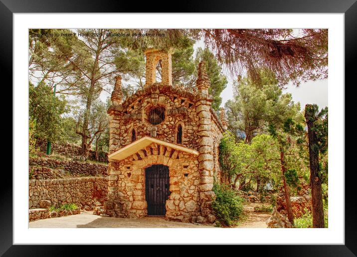 Unique Stone Church Mallorca 3 Framed Mounted Print by Peter F Hunt