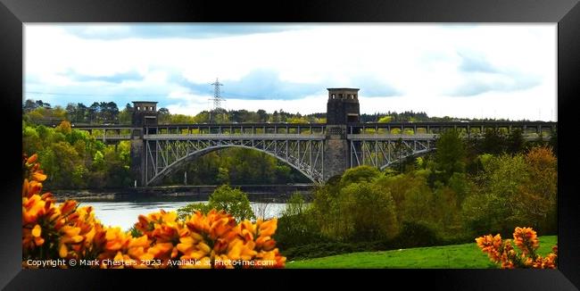  Britannia Bridge Anglesey 2 Framed Print by Mark Chesters