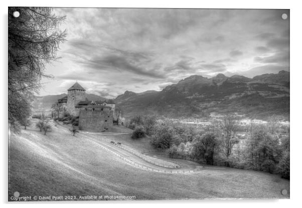 Vaduz Castle Liechtenstein Infrared Acrylic by David Pyatt
