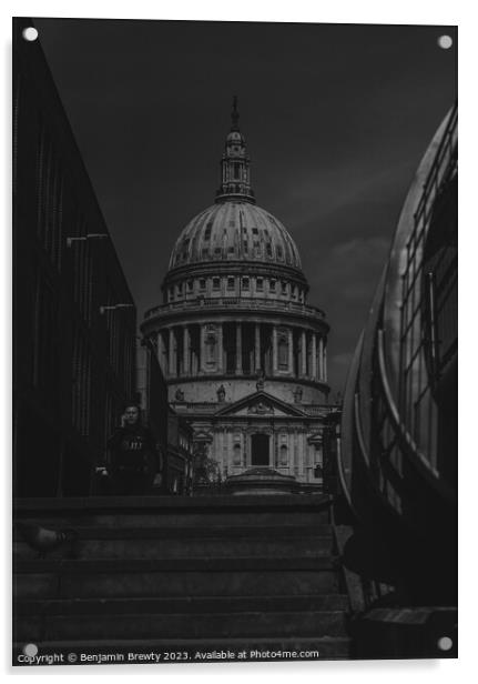 St Paul's Cathedral  Acrylic by Benjamin Brewty