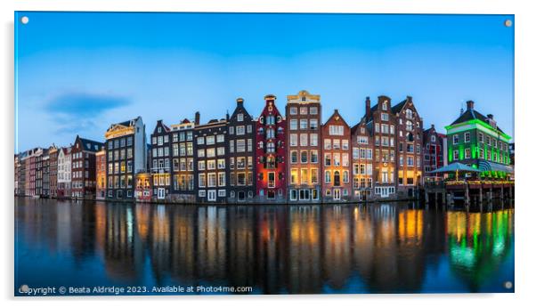 Amsterdam reflections Acrylic by Beata Aldridge