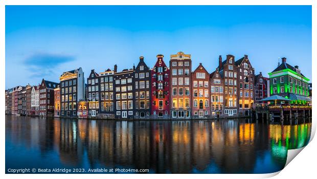Amsterdam reflections Print by Beata Aldridge