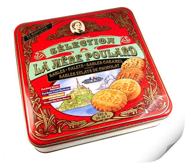 Vintage Biscuit Tin Box Print by Antonio Ribeiro