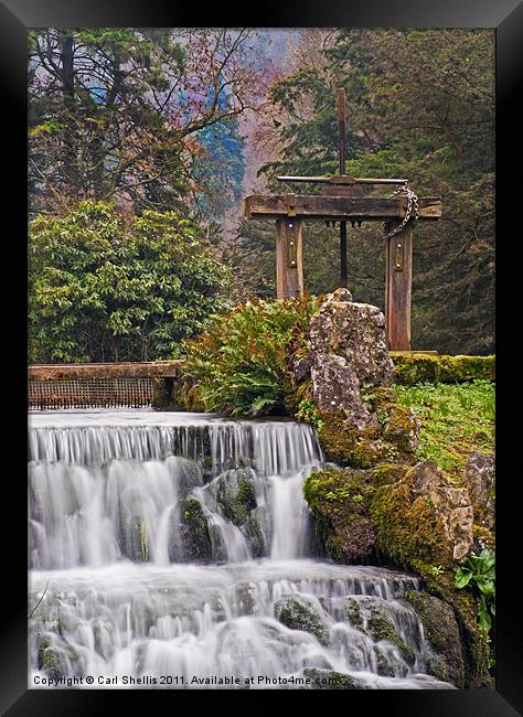 Ricford waterfall Framed Print by Carl Shellis