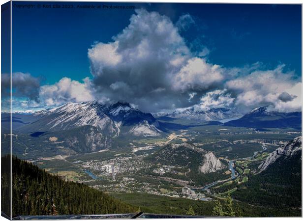 Summit Panorama Canvas Print by Ron Ella