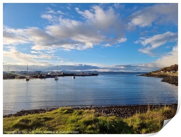 Mallaig Harbour Print by TTG 