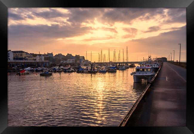 Bridlington Harbour Yorkshire Coast Framed Print by Tim Hill