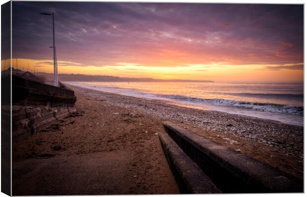 Bridlington North Beach Serenity Canvas Print by Tim Hill