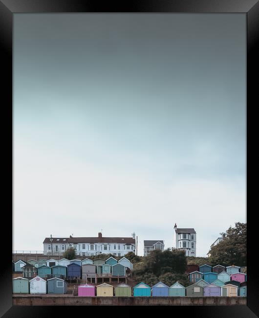 Walton-on-the-Naze Beach Huts Framed Print by Mark Jones