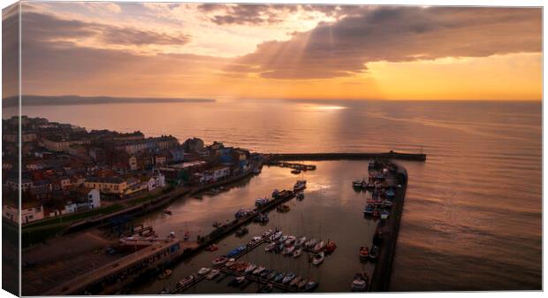 Rays from Heaven, Bridlington Yorkshire Canvas Print by Tim Hill