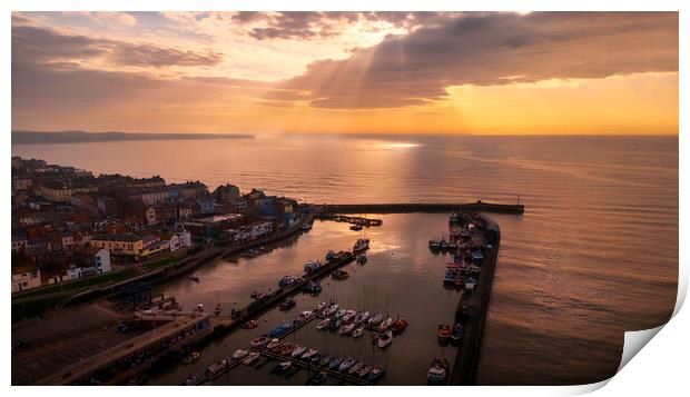 Rays from Heaven, Bridlington Yorkshire Print by Tim Hill