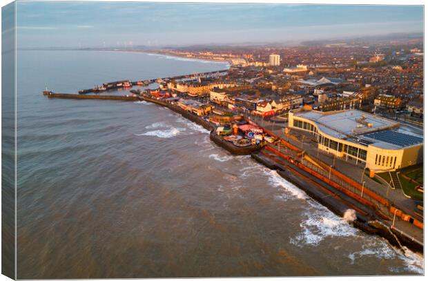 Bridlington Seafront from Above Canvas Print by Tim Hill