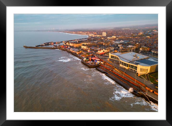 Bridlington Seafront from Above Framed Mounted Print by Tim Hill
