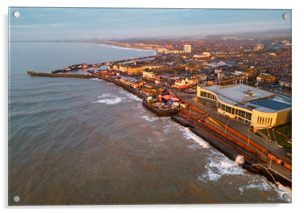 Bridlington Seafront from Above Acrylic by Tim Hill