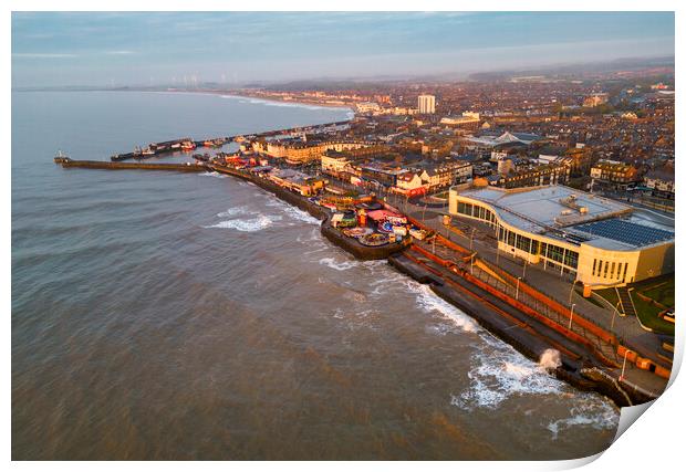 Bridlington Seafront from Above Print by Tim Hill