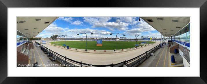 Romford Stadium Panorama Framed Mounted Print by David Pyatt