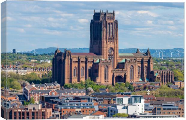 Liverpool Cathedral Canvas Print by Dave Wood